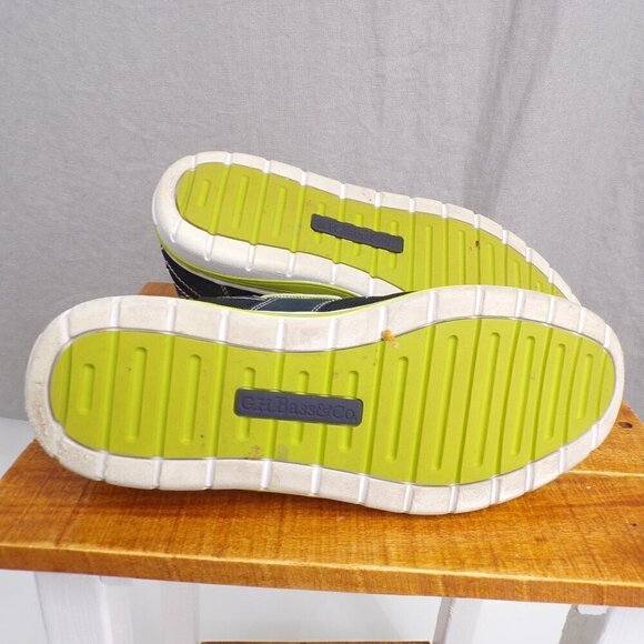 Bass Chesapeake Men's Boat Shoes Size 10.5 Blue and Green. Excellent Condition - Picture 9 of 12